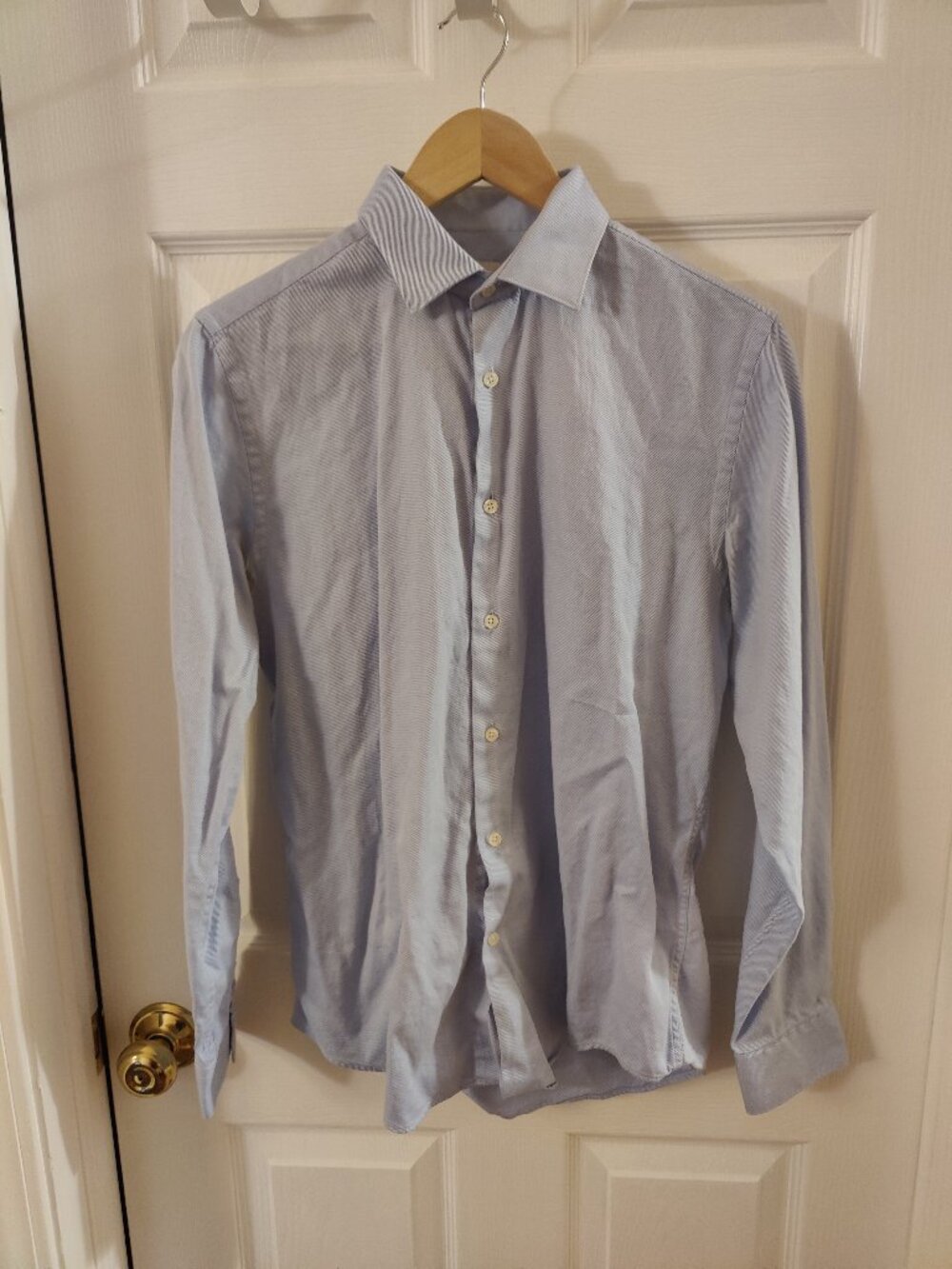 Zara - Subtle Blue Striped Dress Shirt - M